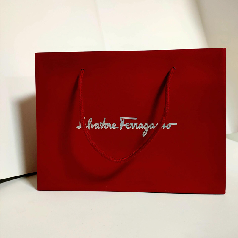 Borsa Kraft di lusso rosso vivace